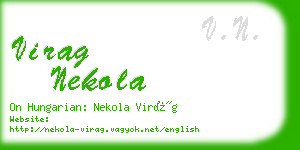 virag nekola business card